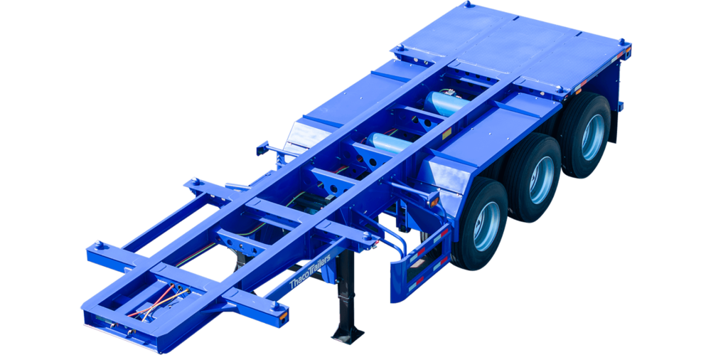 Sơ mi rơ moóc xương 3 trục 20 feet 8 khóa - THACO AUTO Hà Nội